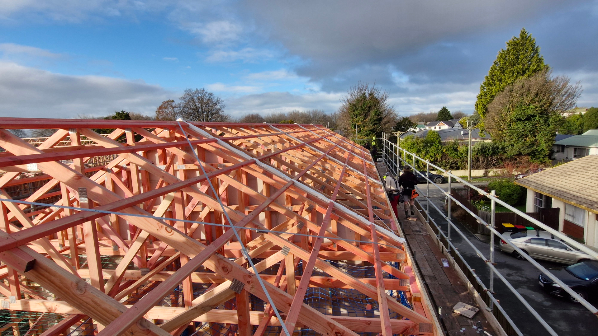 Roof truss stage