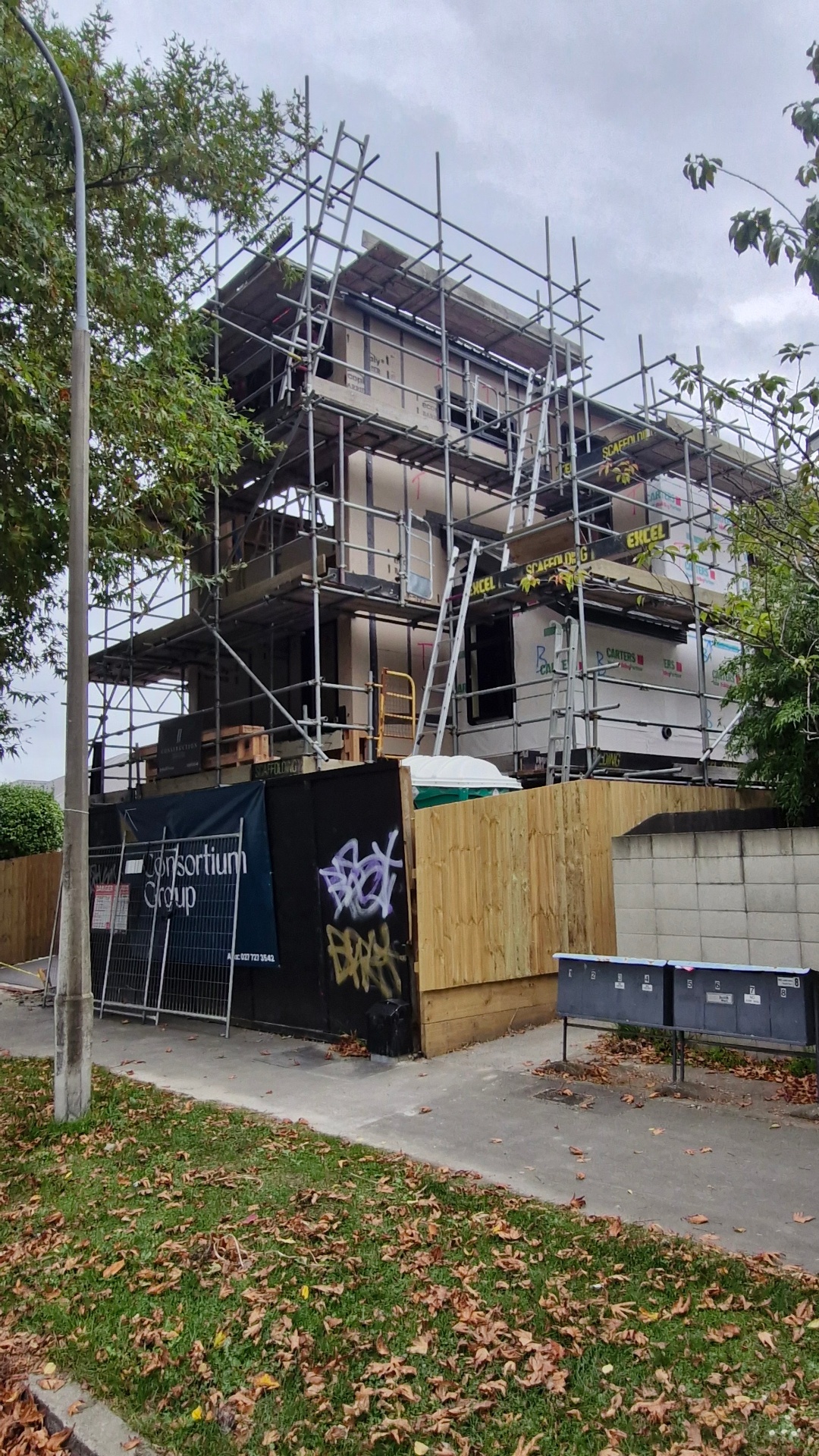 Multi-unit residential development under construction in Canterbury by JJCS